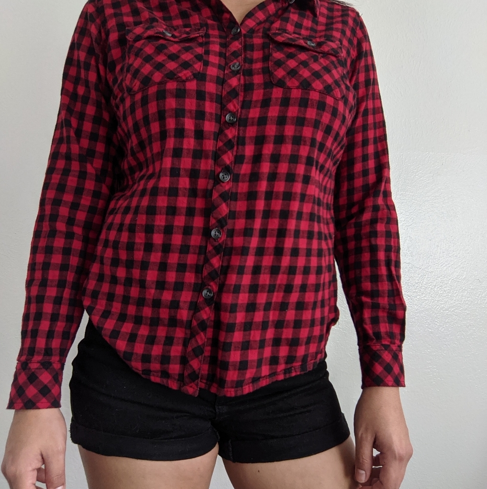 • red and black flannel